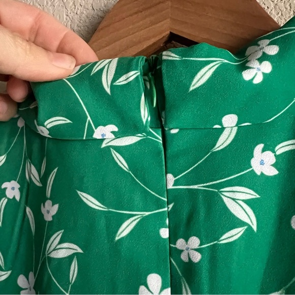 NWT Alexia Admor Emery Cap Sleeve Collared Fit & Flare Green Midi Dress 6 - Picture 6 of 16